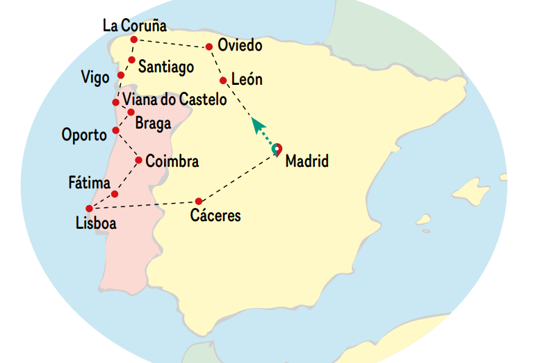 Mapa del viaje